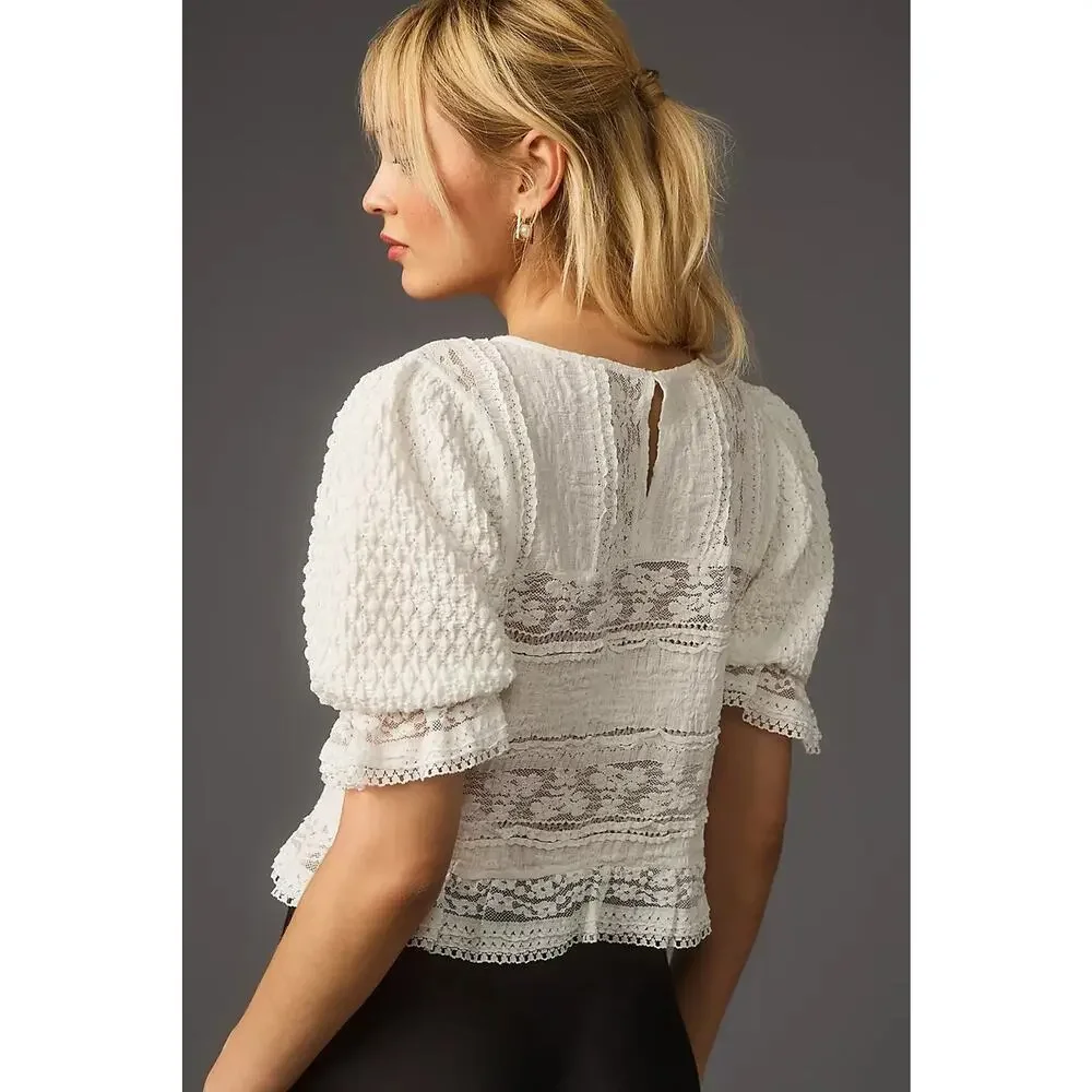 Anthropologie puff sleeve